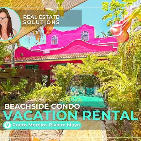 Summer Special !! House Carey2 Beachside Area Puerto Morelos Mx Villa